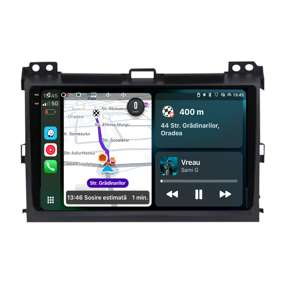 Navigatie Toyota Land Cruiser prado J120 (2004-2009), Ecran 9 inch, 4GB RAM 64GB, 4-core