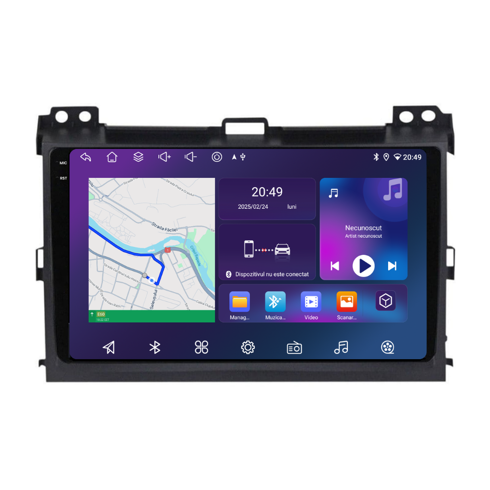 Navigatie Toyota Land Cruiser prado J120 (2004-2009), Ecran 9 inch, 6GB RAM 128GB, 8-core
