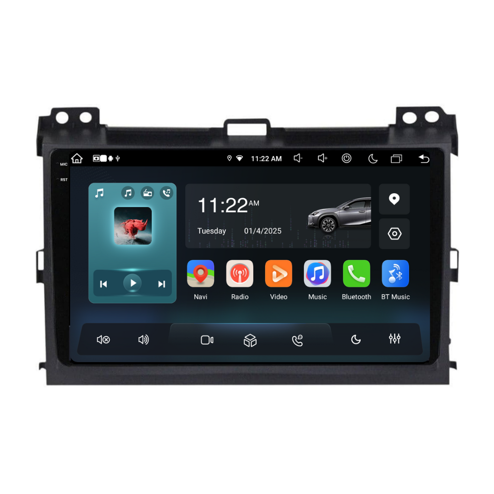 Navigatie Toyota Land Cruiser prado J120 (2004-2009), Ecran 9 inch, 8GB RAM 256GB, 8-core