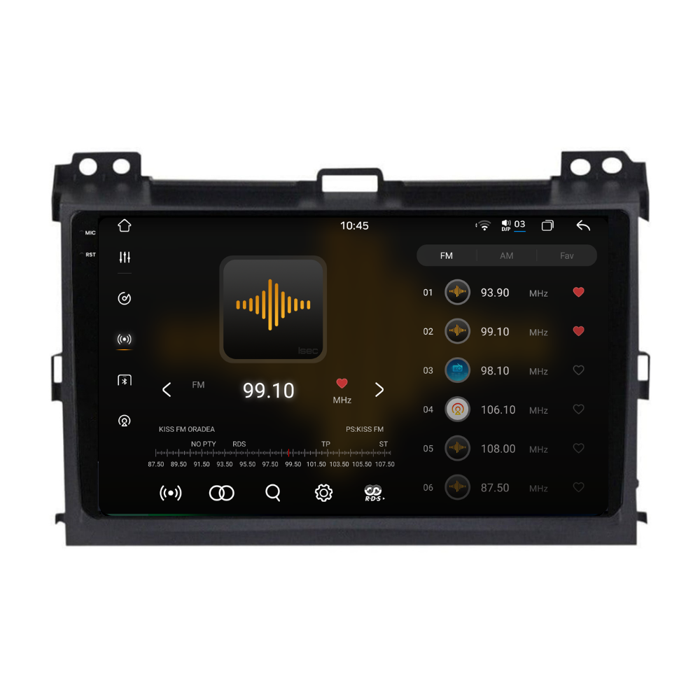 Navigatie Toyota Land Cruiser prado J120 (2004-2009), Ecran 9 inch 2K, 12GB RAM 256GB, 8-core