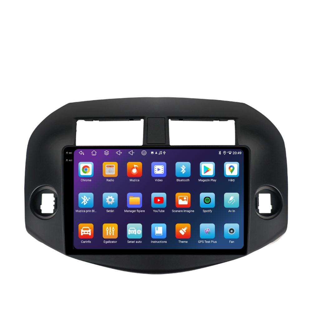 Navigatie Toyota RAV4 (2005-2012), Ecran 10 inch, 4GB RAM 64GB, 8-core