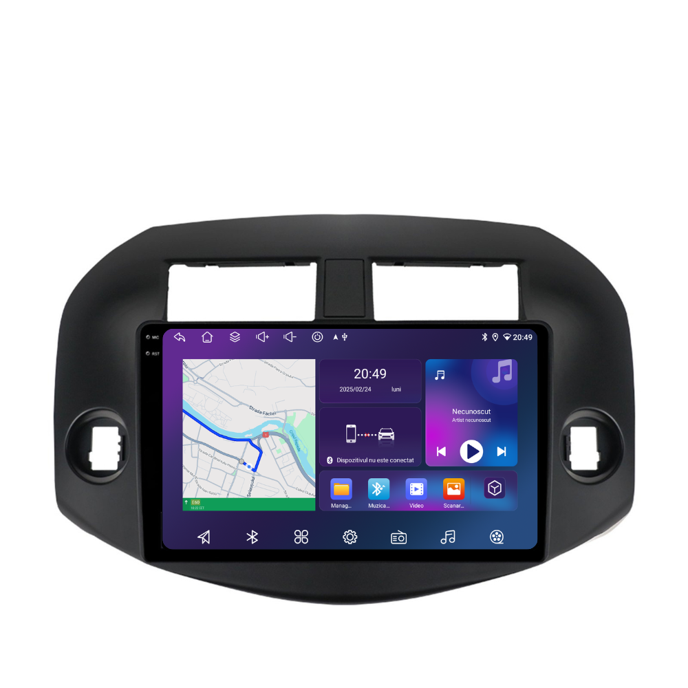 Navigatie Toyota RAV4 (2005-2012), Ecran 10 inch, 6GB RAM 128GB, 8-core