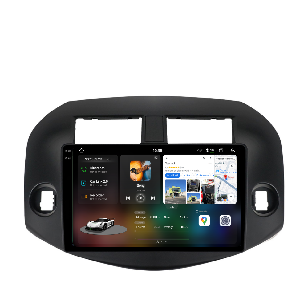 Navigatie Toyota RAV4 (2005-2012), Ecran 10 inch 2K, 12GB RAM 256GB, 8-core