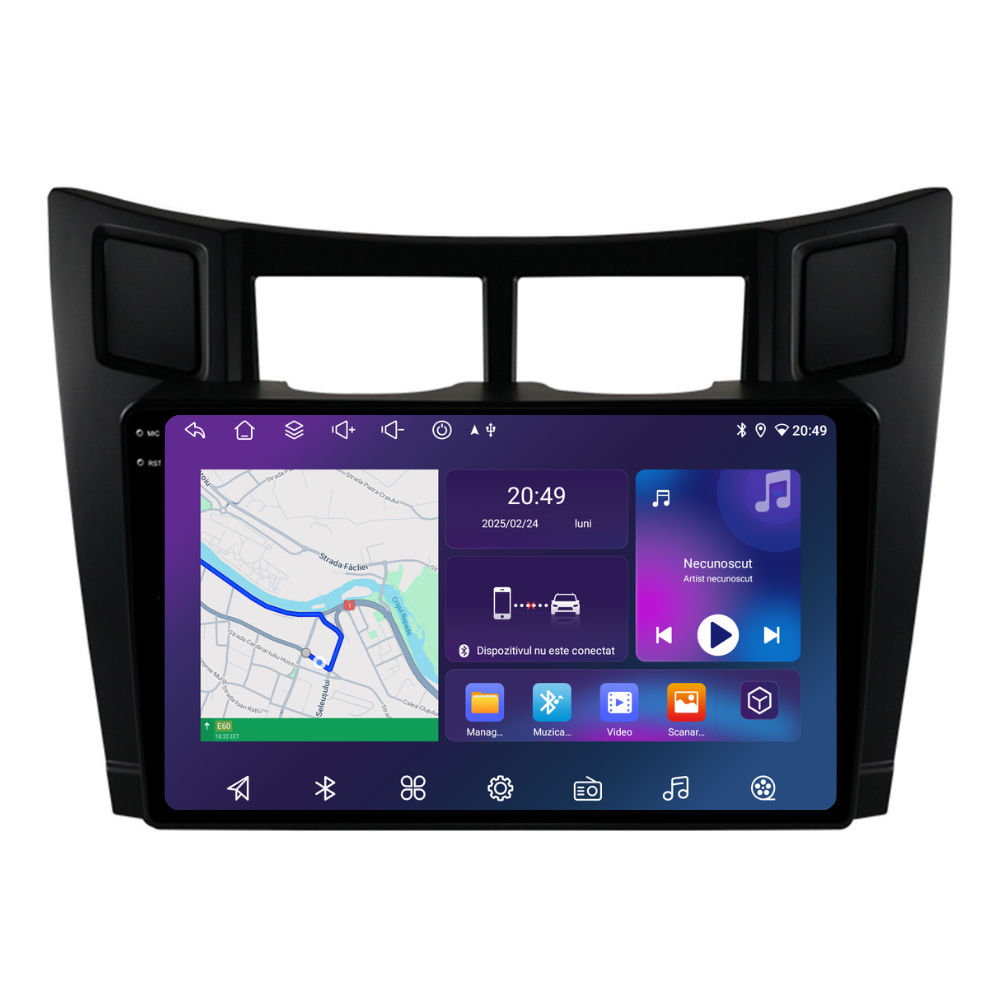 Navigatie Toyota Yaris (2005-2012), Ecran 9 inch, 6GB RAM 128GB, 8-core