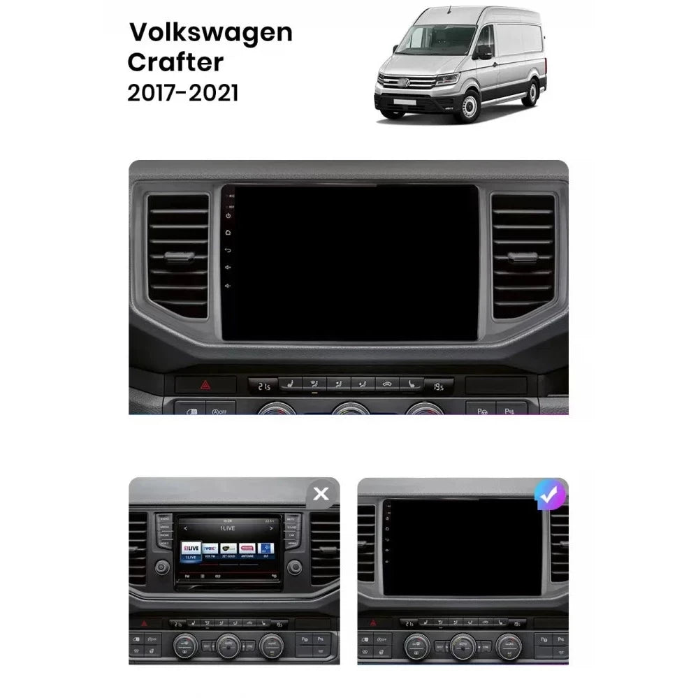 Navigatie Volkswagen Crafter (2017-2021), Android, Ecran 10 inch, 6GB RAM 128GB