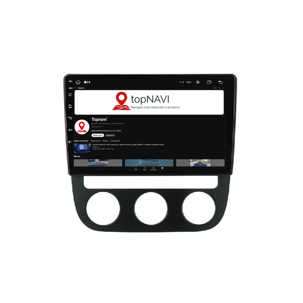 Navigatie Volkswagen Golf 5 (2004-2009) Jetta (2004-2009), Android, 1GB RAM 32GB, carplay / android auto,waze