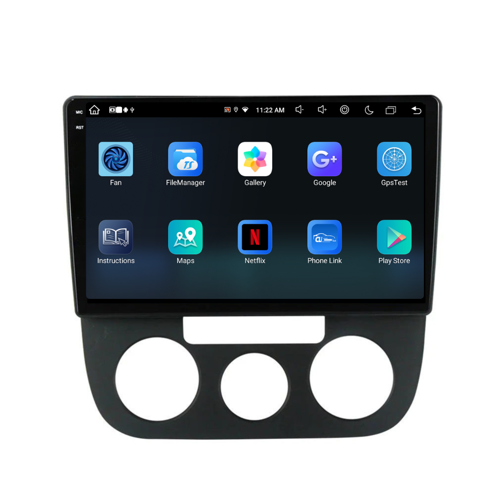Navigatie Volkswagen Golf 5(2004-2009), Android, Ecran 10 inch, 8GB RAM 256GB