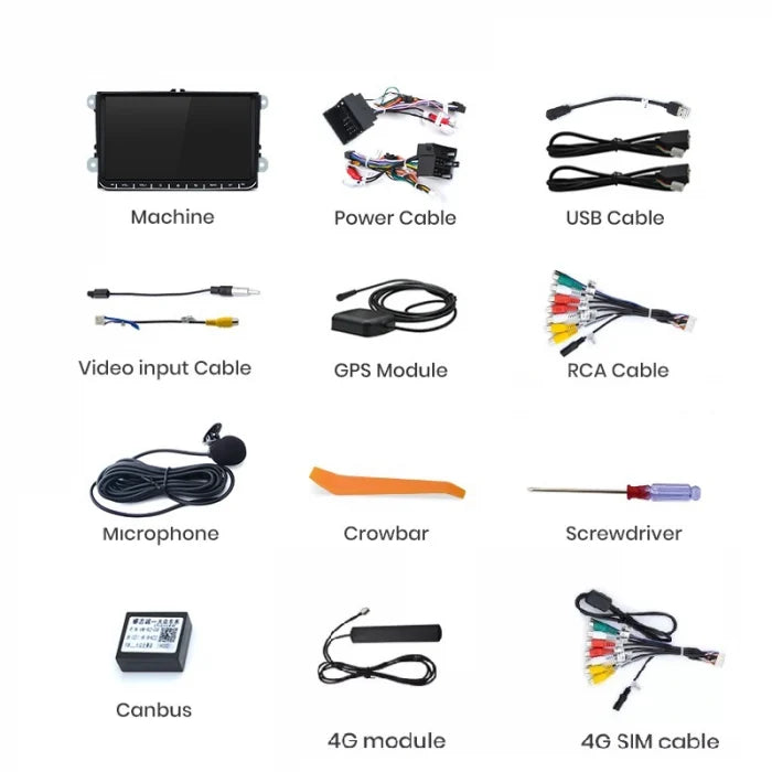 Navigatie VW Caravelle T5 (2010-2018), Android, Ecran 9 inch, 8GB RAM 128GB