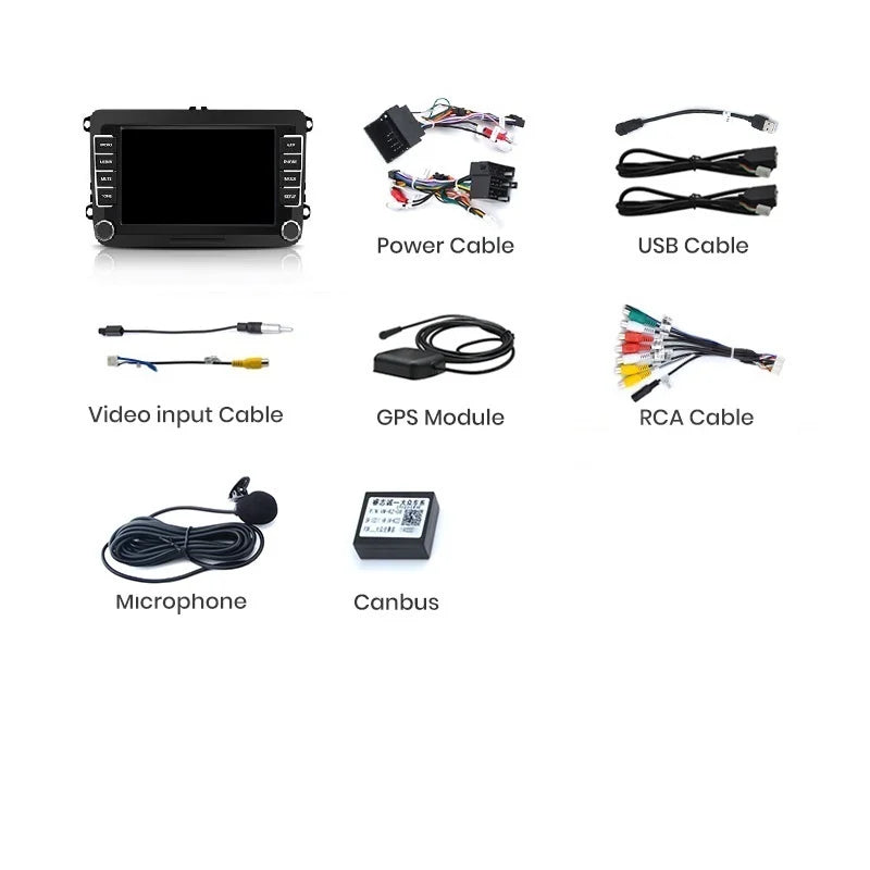 Navigatie VW Golf 6 (2009 - 2013), Android, Ecran 7 inch, 1GB RAM 32GB