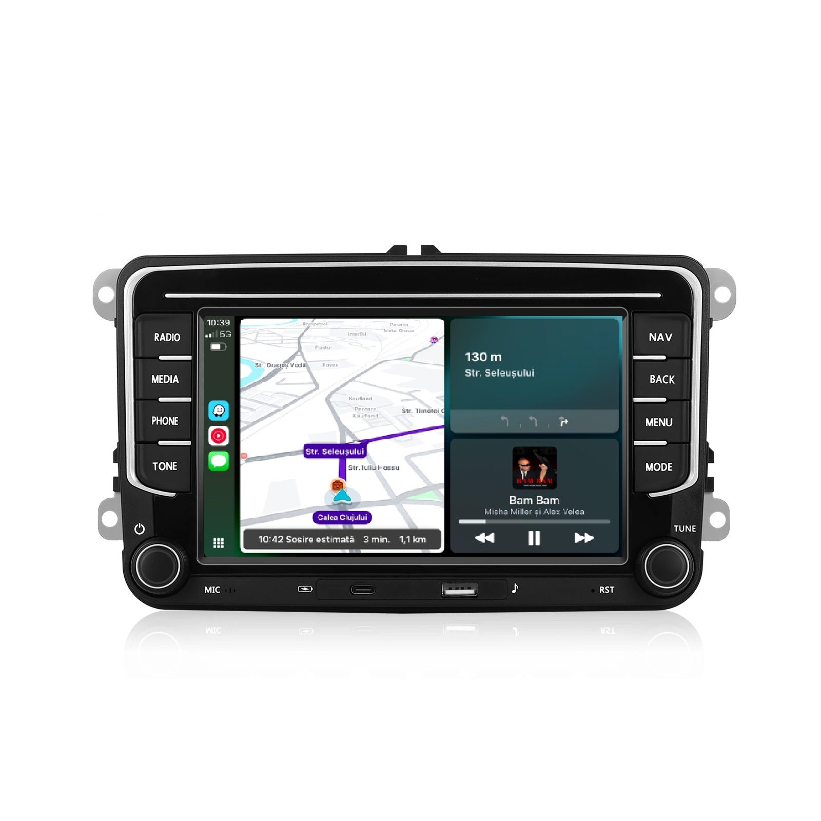 Navigatie Volkswagen, Skoda, Seat, 4GB RAM / 64GB, Ecran 7 inch, Carplay