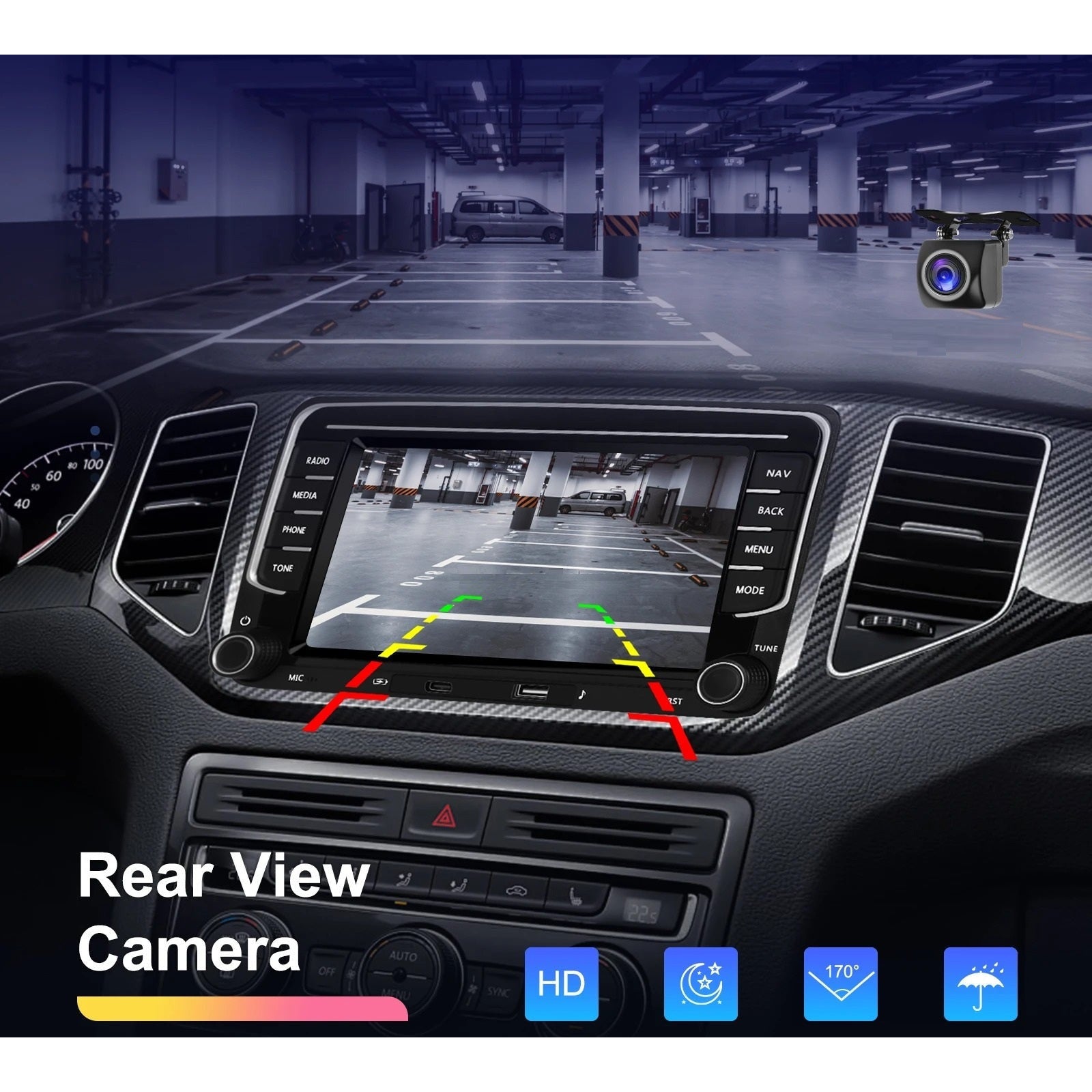 Navigatie Volkswagen, Skoda, Seat, 4GB RAM / 64GB, Ecran 7 inch, Carplay