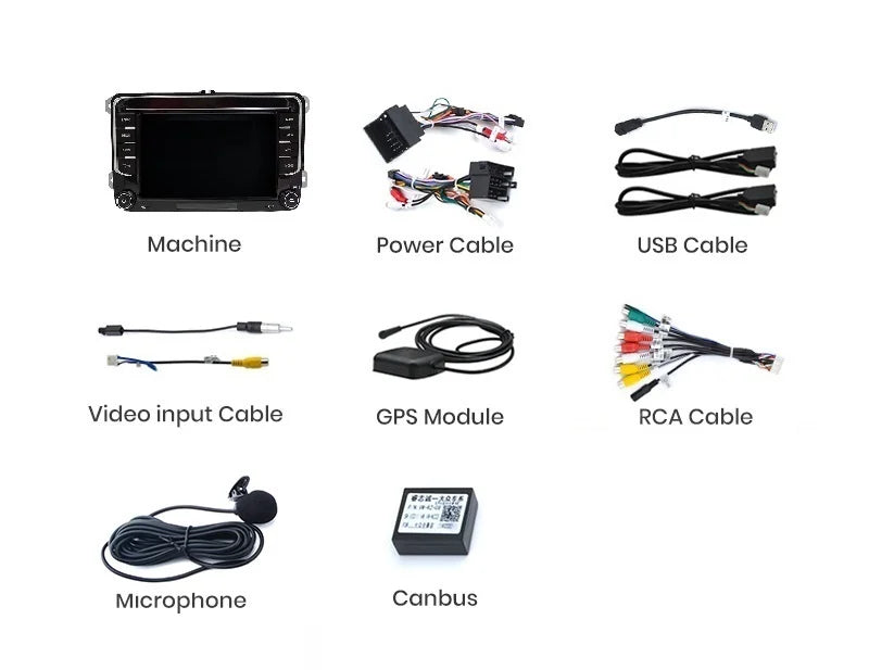 Navigatie VW Polo (2010-2018), Android, Ecran 7 inch, 1GB RAM 32GB, crom