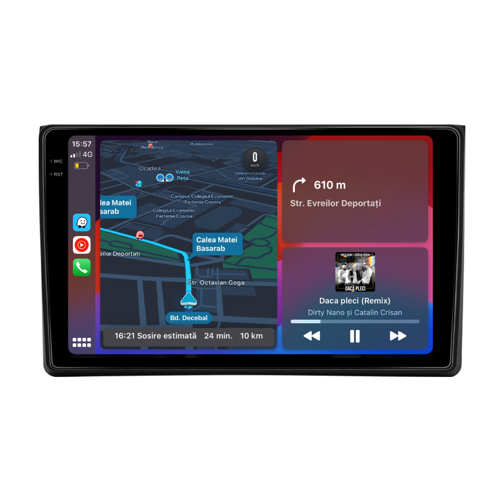 Navigatie Audi a4 b6, a4 b7, seat exeo, Android 13,Ecran 2K, 4GB RAM 64GB, Octa Core, carplay /android auto