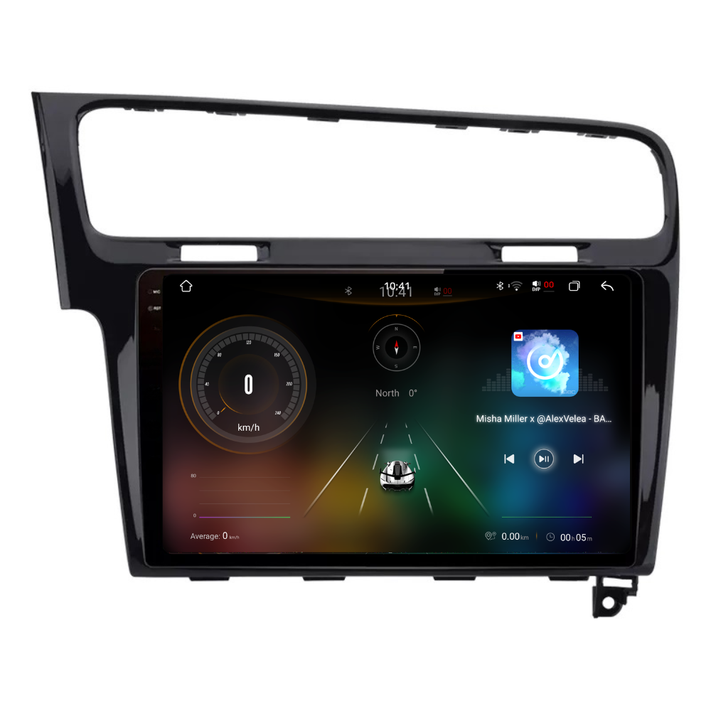 Navigatie Volkswagen Golf 7 (2012-2017), Android, Ecran 10 inch 2K, 12GB RAM 256GB, 8-core, black