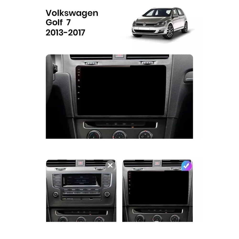 Navigatie Volkswagen Golf 7 (2012-2017), Android, Ecran 2K, 8GB RAM 256GB, 8-core, gri