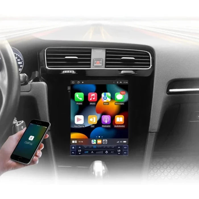 Navigatie Volkswagen Golf 7 (2014-2018),Ecran Tesla 9.7 inch, Android, 6GB RAM 128GB, carplay / android auto, waze