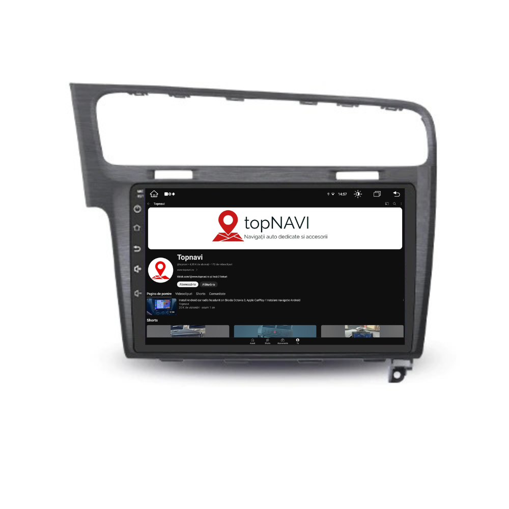 Navigatie Volkswagen Golf 7, Android 12, 1GB RAM 32GB, google maps, youtube, wifi, waze, bluetooth