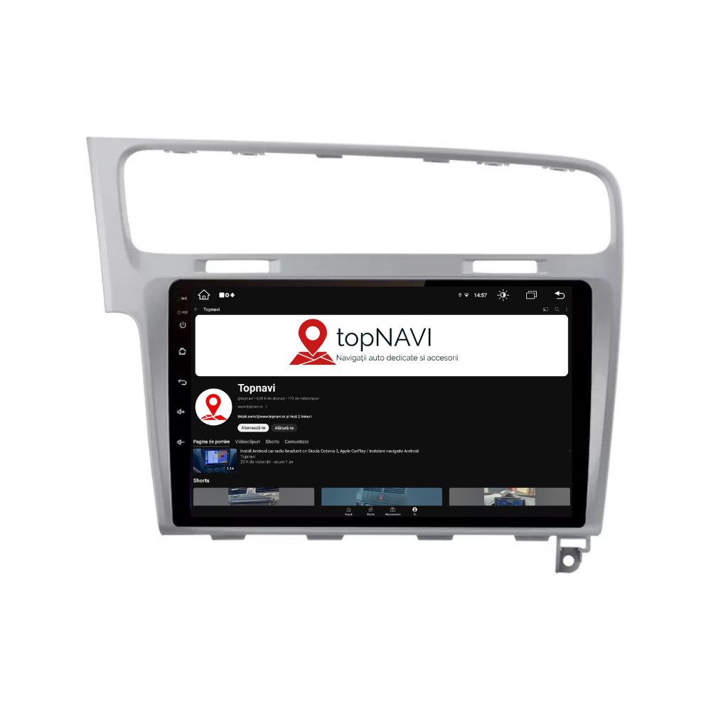 Navigatie Volkswagen Golf 7, Android 12, 1GB RAM 32GB, google maps, youtube, wifi, waze, bluetooth