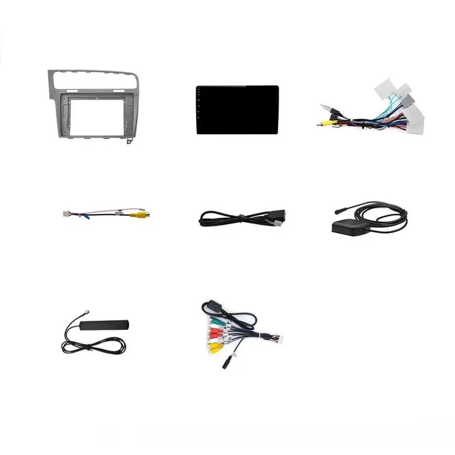 Navigatie Volkswagen Golf 7 (2012-2017), Android, Ecran 10 inch, 4GB RAM 64GB,, 8-core argintiu