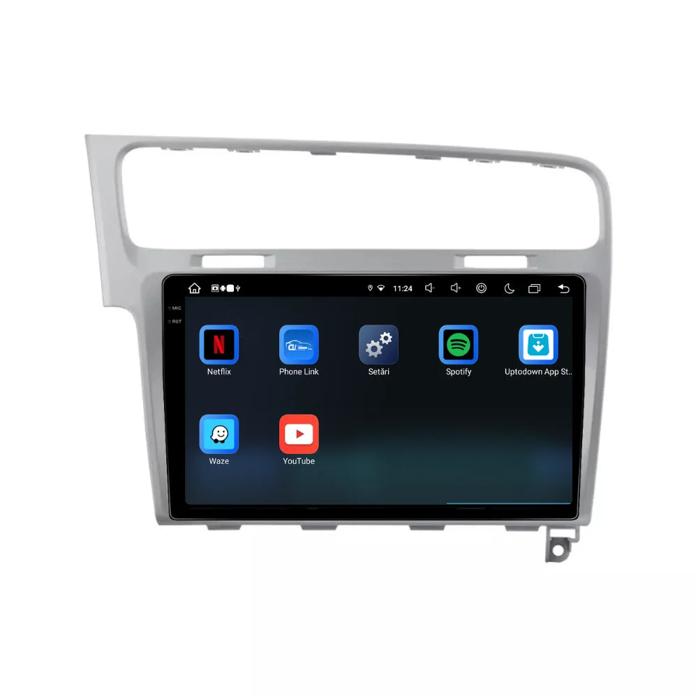 Navigatie Volkswagen Golf 7 (2012-2017), Android, Ecran 2K, 4GB RAM 64GB,, 8-core argintiu