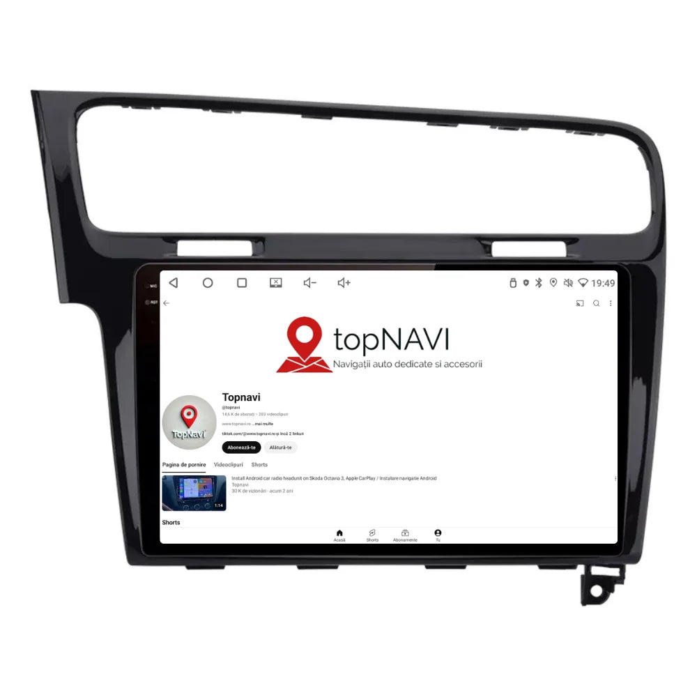 Navigatie Volkswagen Golf 7 (2012-2017), Android, Ecran 10 inch, 8GB RAM 256GB, black