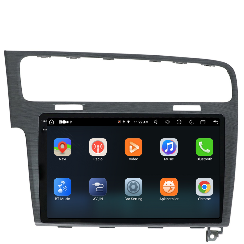 Navigatie Volkswagen Golf 7 (2012-2017), Android, Ecran 10 inch, 8GB RAM 256GB, grey