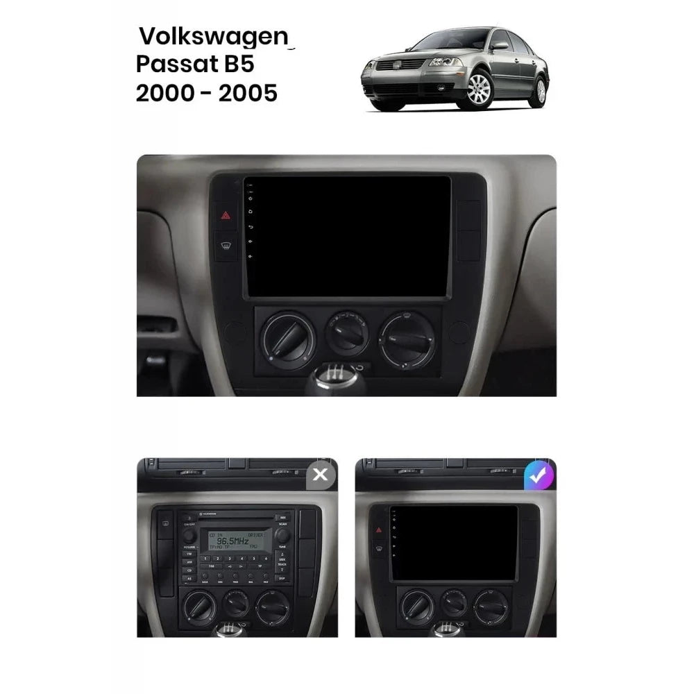Navigatie Volkswagen Passat B5 (2000-2005), Android, Ecran 2K, 4GB RAM 64GB, 8-core