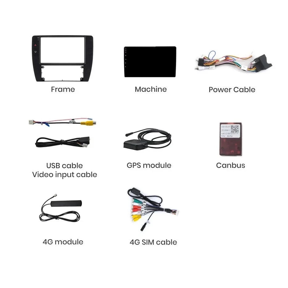 Navigatie Volkswagen Passat B5 (2000-2005), Android, Ecran 9 inch, 8GB RAM 256GB