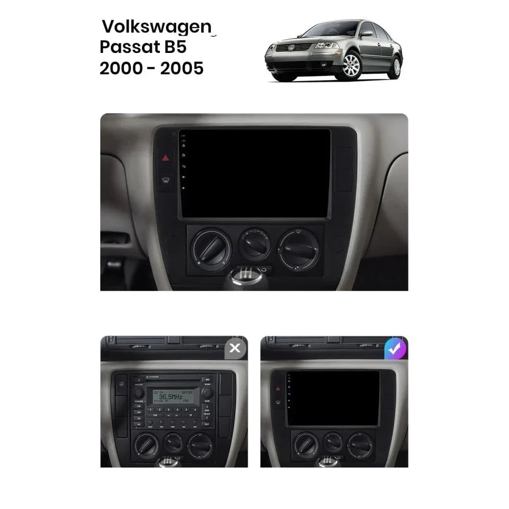 Navigatie Volkswagen Passat B5 (2000-2005), Android, Ecran 2K, 8GB RAM 256GB, 8-core