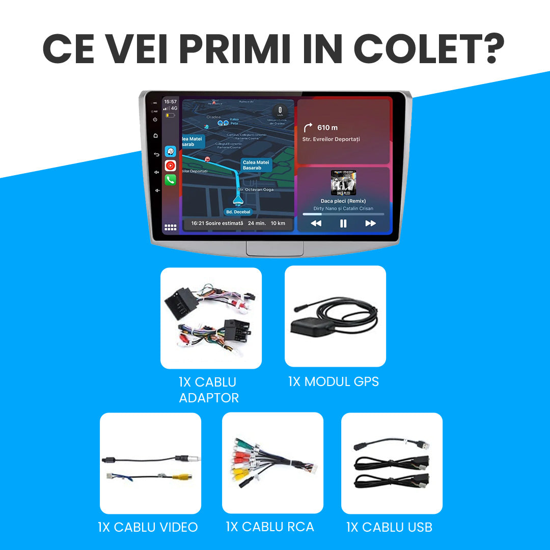 Navigatie Volkswagen Passat B6 (2004-2014), Android.