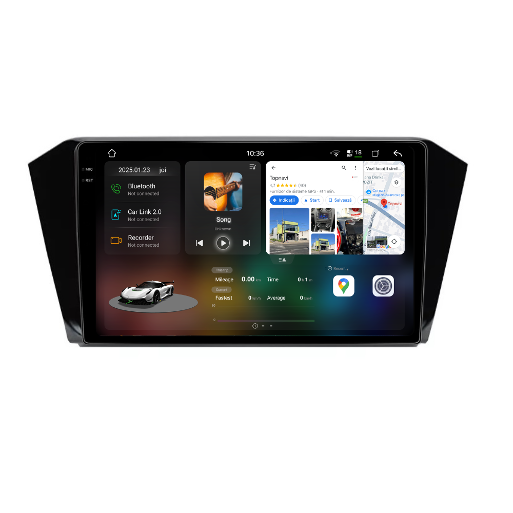 Navigatie Volkswagen Passat B8 (2015-2020), Android, Ecran 10 inch 2K, 12GB RAM 256GB, 8-core