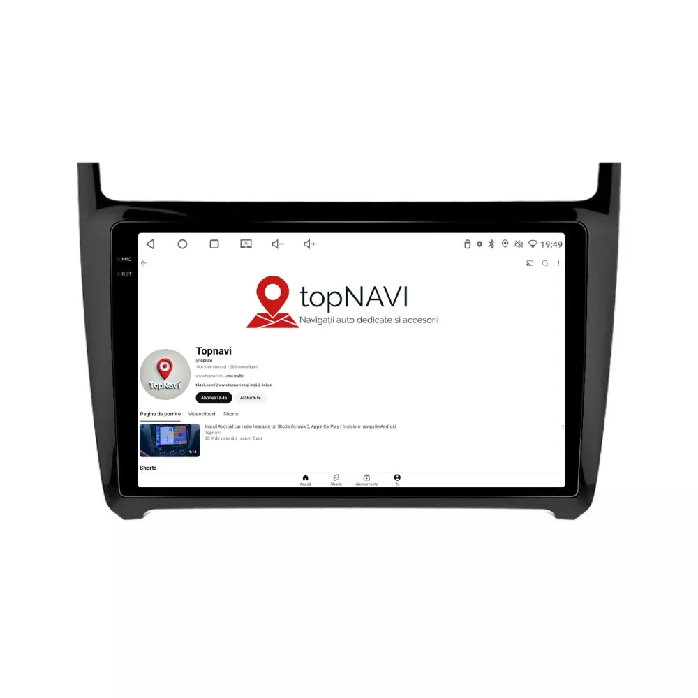 Navigatie Volkswagen Polo (2009-2017), Android, Ecran 9 inch 2K, 12GB RAM 256GB, 8-core