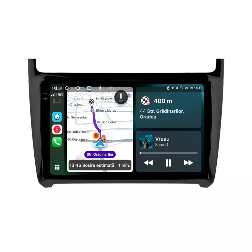 Navigatie Volkswagen Polo (2009-2017), Android, Ecran 9 inch 2K, 12GB RAM 256GB, 8-core