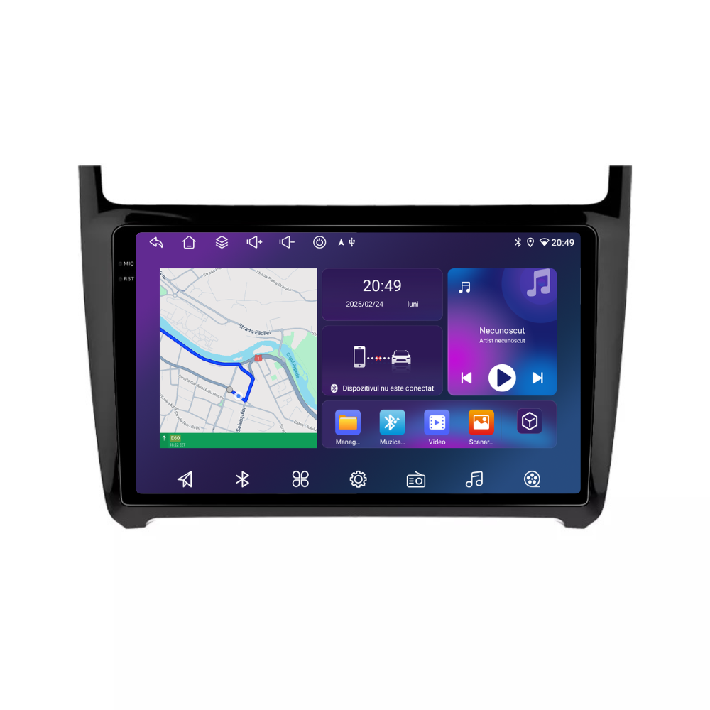 Navigatie Volkswagen Polo (2009-2017), Android, Ecran 9 inch, 6GB RAM 128GB