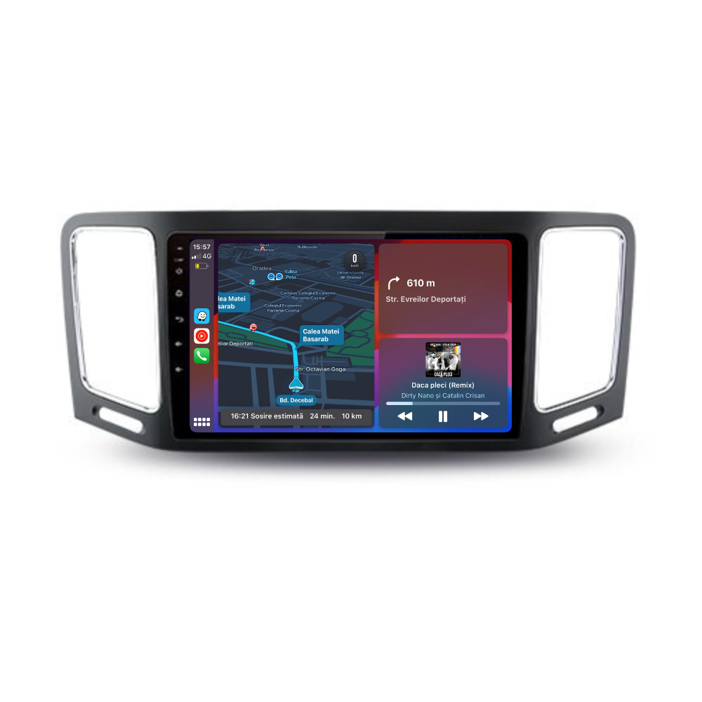 Navigatie Volkswagen Sharan 2012-2018, Android 12, 1GB RAM 32GB, google maps, youtube, wifi, waze, bluetooth