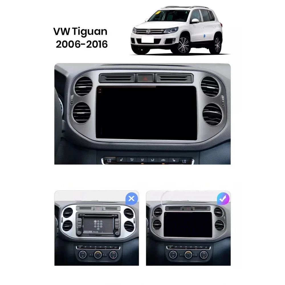 Navigatie Volkswagen Tiguan (2011-2016), Android, Ecran 9 inch, 8GB RAM 256GB