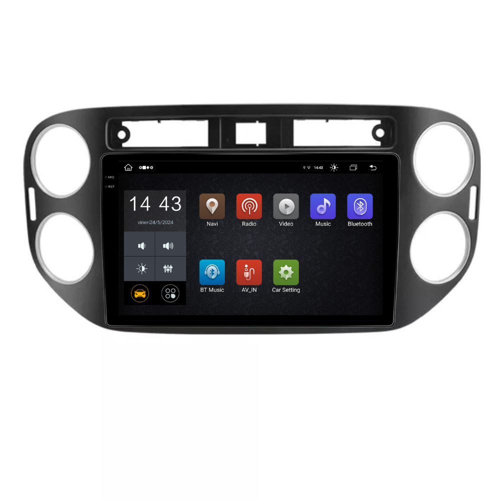 Navigatie Volkswagen Tiguan 2011-2016, Android 13,Ecran 2K, 4GB RAM 64GB, Octa Core, carplay /android auto