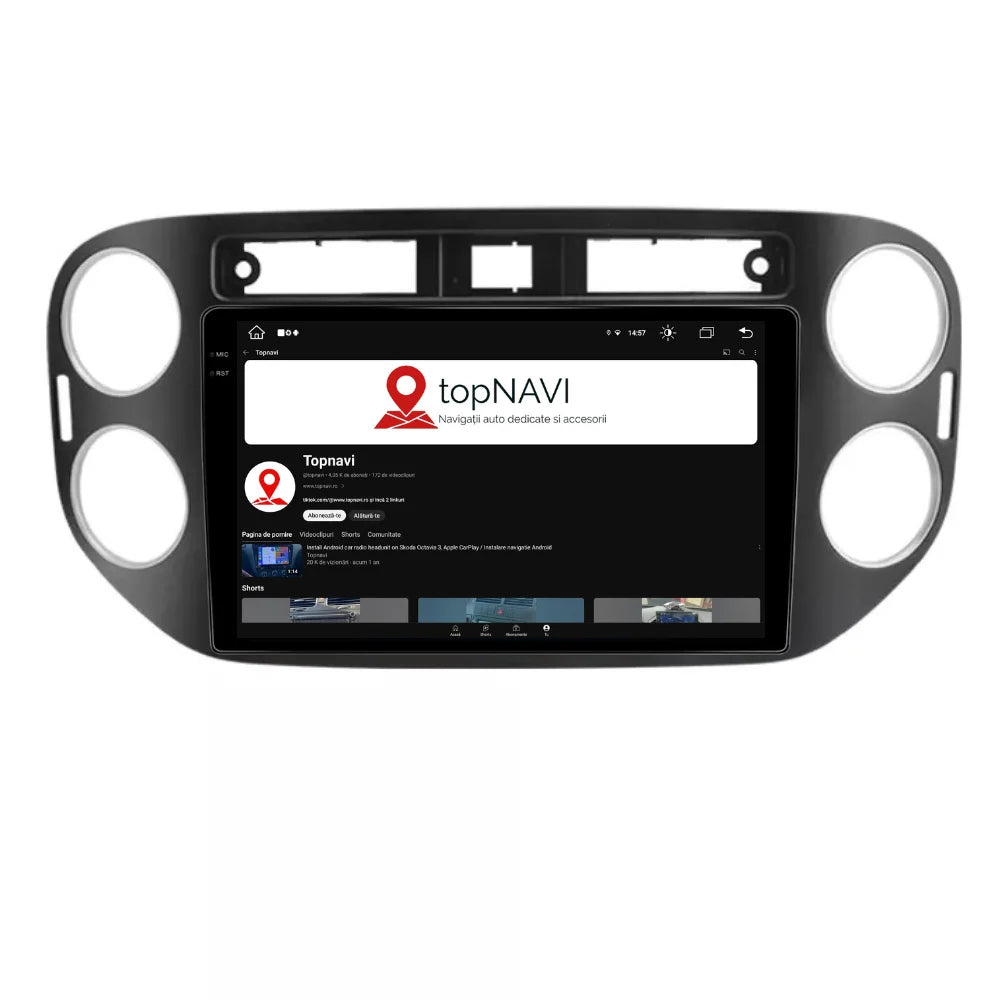 Navigatie Volkswagen Tiguan 2011-2016, Android 13,Ecran 2K, 4GB RAM 64GB, Octa Core, carplay /android auto