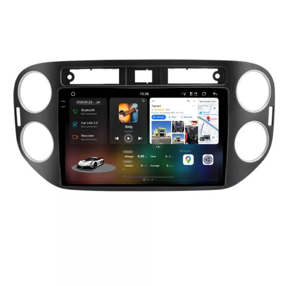 Navigatie Volkswagen Tiguan (2011-2016), Android, Ecran 9 inch 2K, 12GB RAM 256GB, 8-core