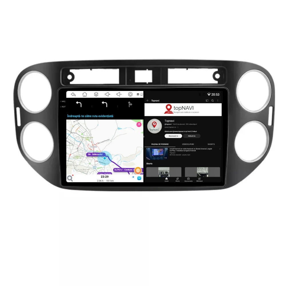 Navigatie Volkswagen Tiguan (2011-2016), Android, Ecran 9 inch, 6GB RAM 128GB