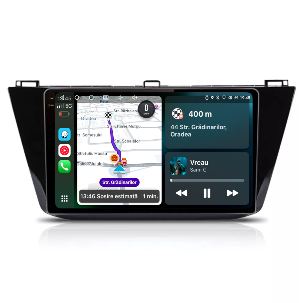 Navigatie Volkswagen Tiguan (2016-2020), Android, Ecran 10 inch, 4GB RAM 64GB, 8-core