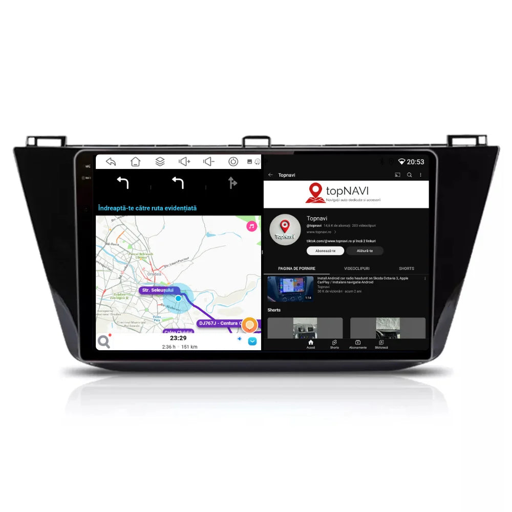 Navigatie Volkswagen Tiguan (2016-2020), Android, Ecran 10 inch, 6GB RAM 128GB