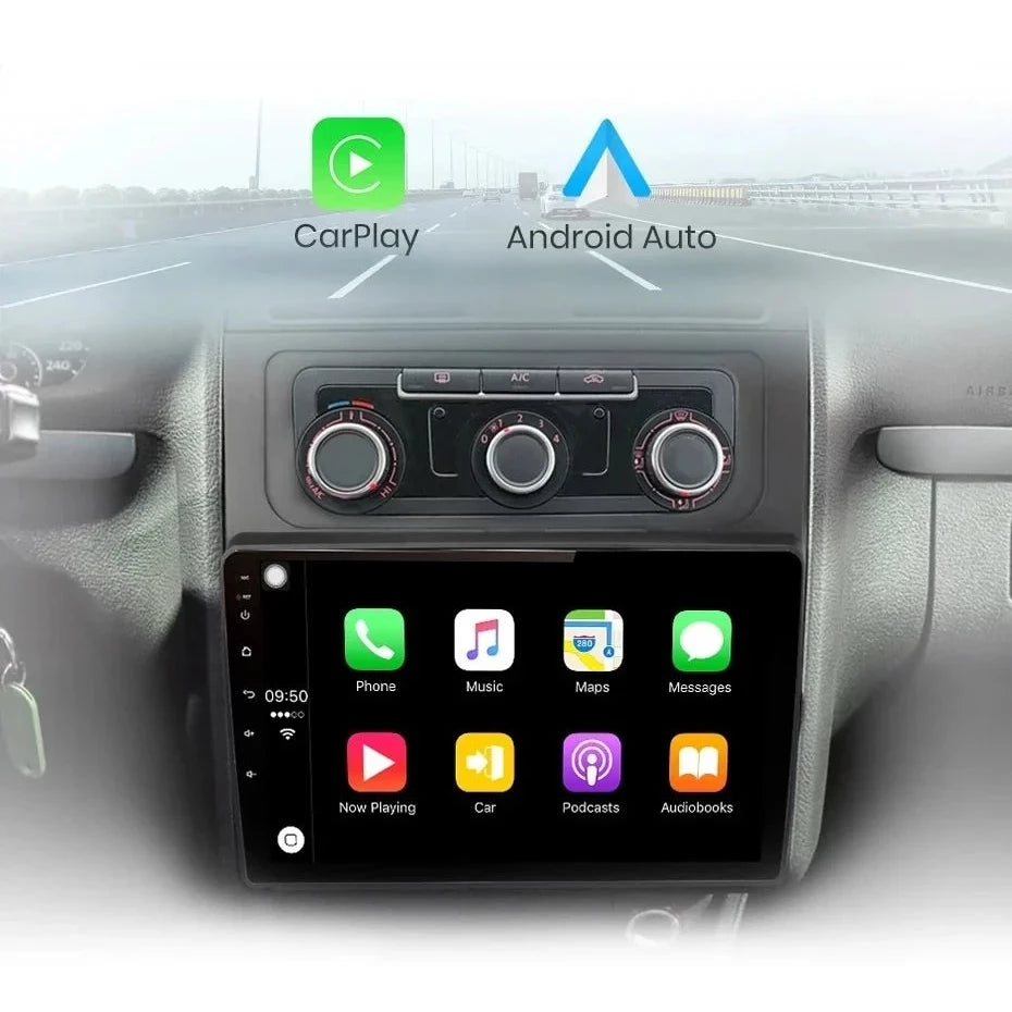 Navigatie Volkswagen Touran 2 (2011-2015) Android 12, 1GB RAM 32GB, google maps, youtube, wifi, waze, bluetooth