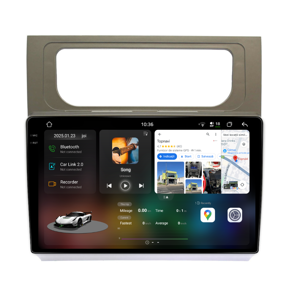 Navigatie Volkswagen Touran 2(2011-2015), Android, Ecran 10 inch 2K, 12GB RAM 256GB, 8-core