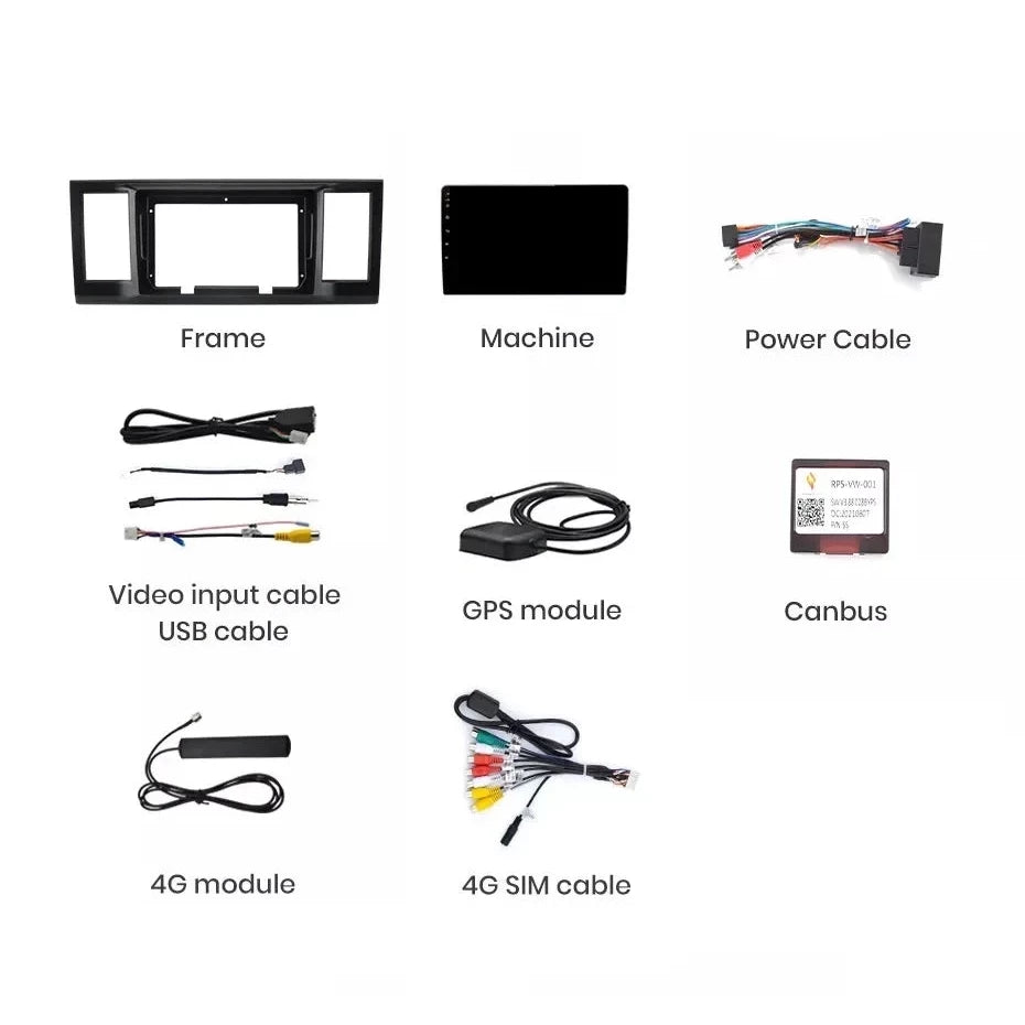 Navigatie Volkswagen Transporter T6 (2016-2020), Android, Ecran 9 inch, 6GB RAM 128GB