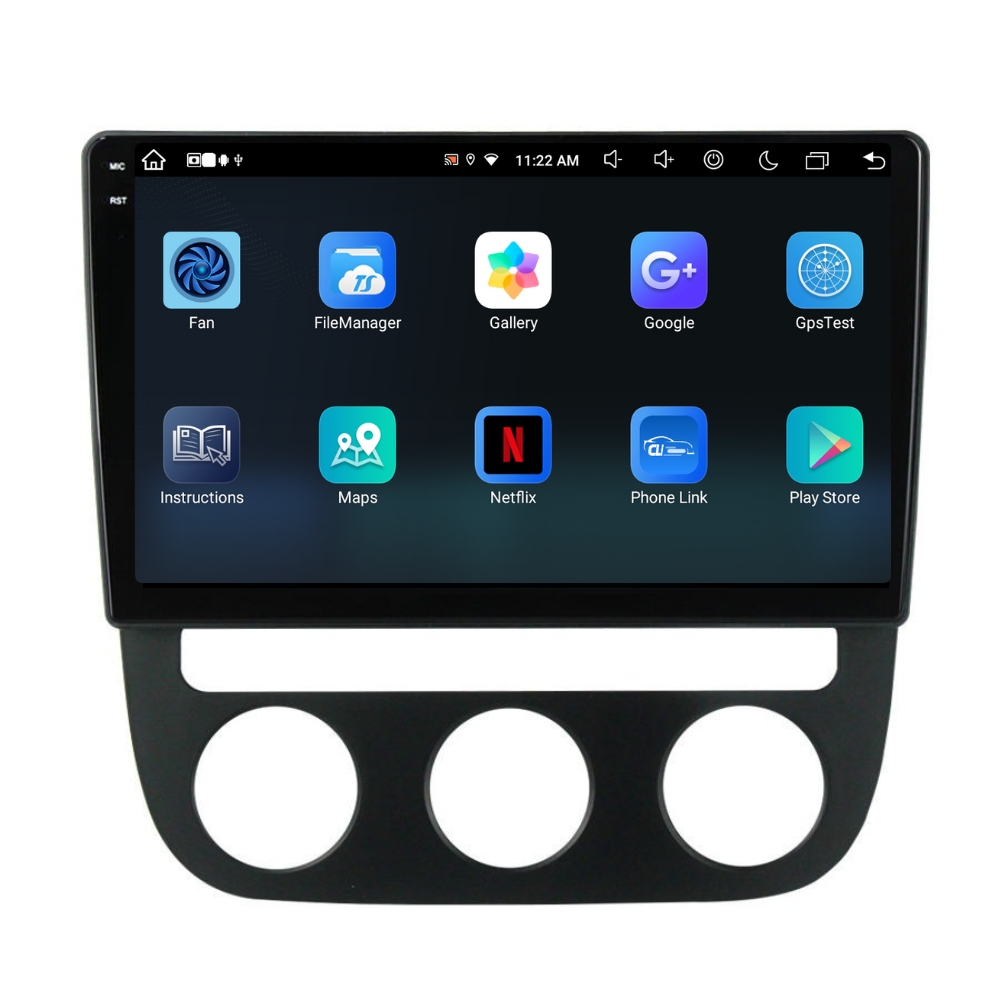 Navigatie Volkswagen Golf 5 (2004-2009), Android, Ecran 10 inch, 4GB RAM 64GB, 8-core