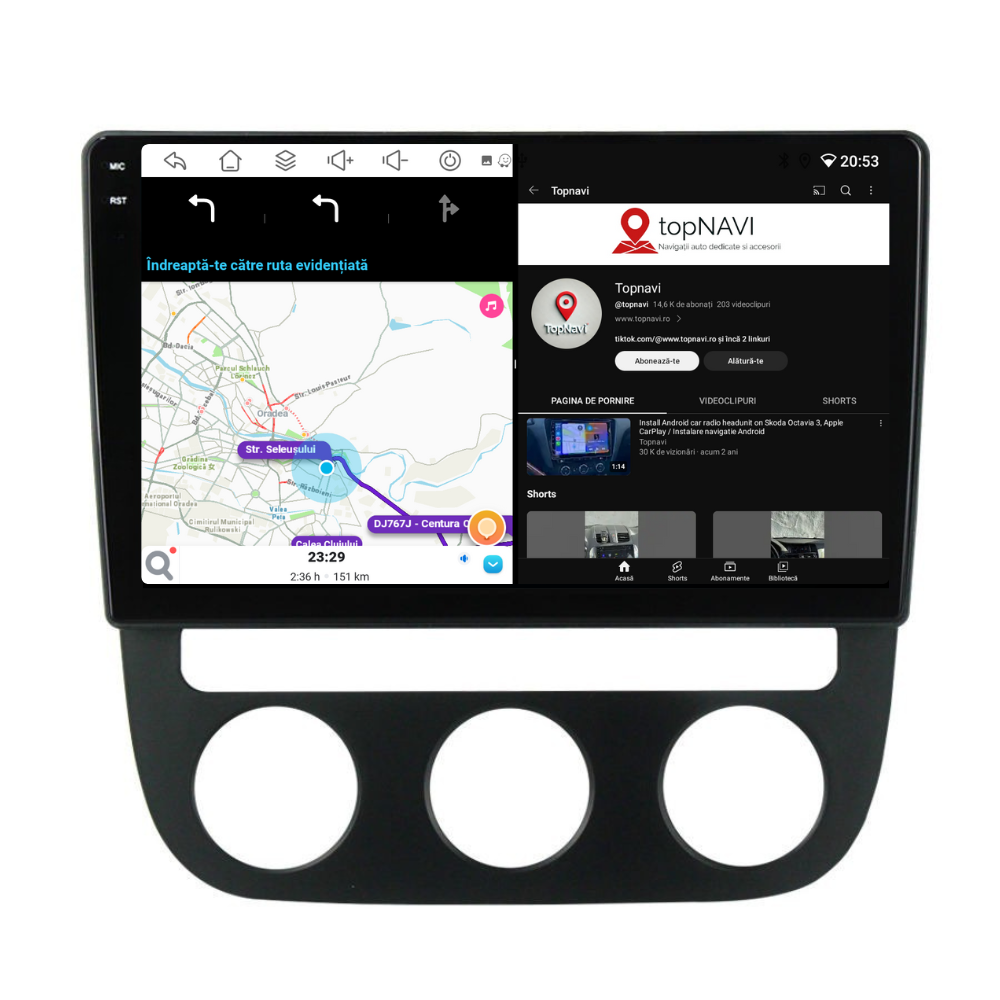 Navigatie VW Golf 5 (2004-2020), Android, Ecran 10 inch, 6GB RAM 128GB