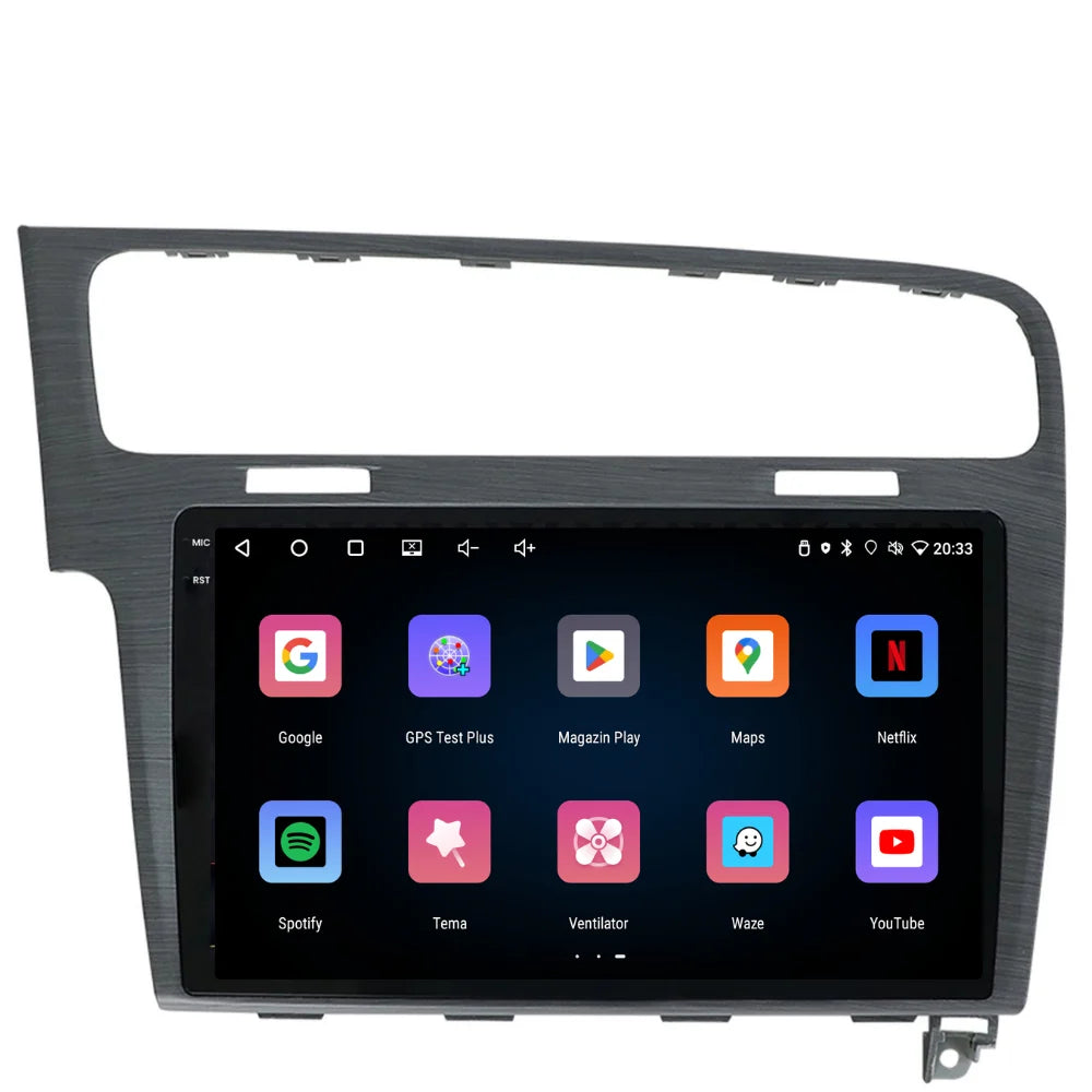 Navigatie VW Golf 7 (2012-2019), Android, Ecran 10 inch, 4GB RAM 64GB, 4-core