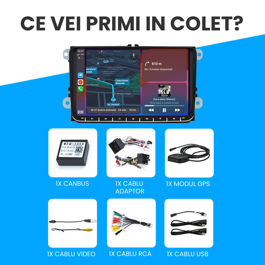 Navigatie VW Passat B7 (2009-2013), Android.