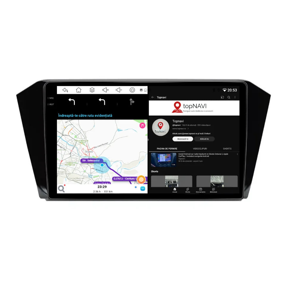 Navigatie VW Passat B8 (2015-2020), Android, Ecran 10 inch, 6GB RAM 128GB